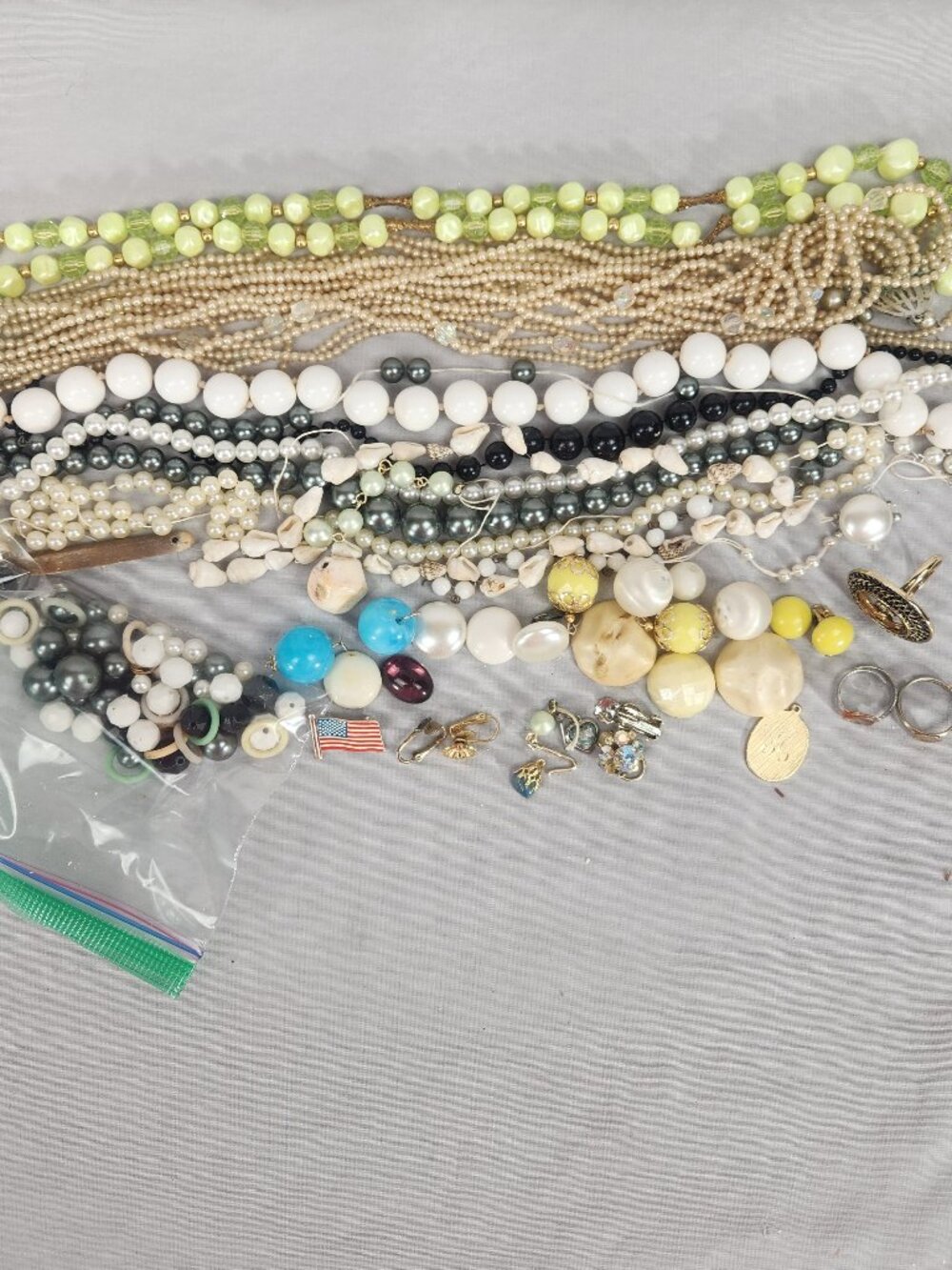 Costume Jewelry for Crafts Bead Strands Earings Necklaces Bobbles